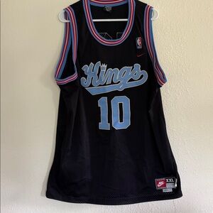 Nike Kings Black Jersey with Blue and Red Trim
